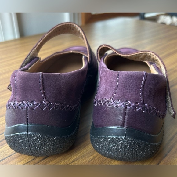 Hotter Plum Leather Mary Jane Comfort Shoes Cushioned Walking Flats UK 6 UK‎ 8 - Picture 6 of 10